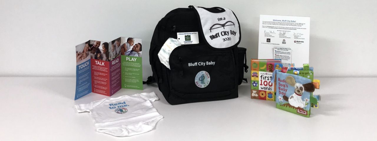 Backpack and helpful materials for parents